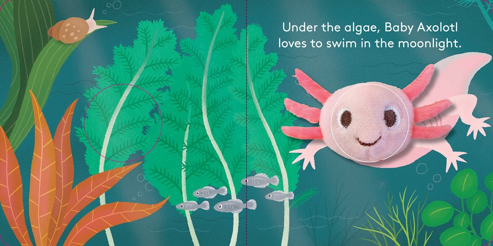 Baby Axolotl // Finger Puppet Book