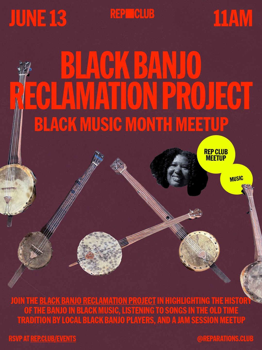 June 13th EVENT: Black Banjo Reclamation Project