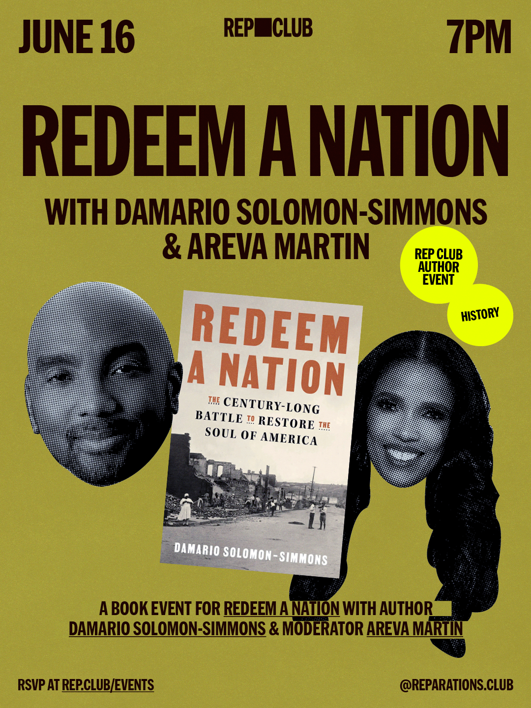 June 16 EVENT: Reddem A Nation w/ Damario Solomon-Simmons & Areva Martin