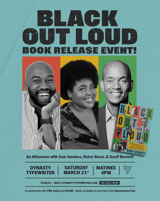 March 21st OFFSITE EVENT: Black Out Loud w/ Geoff Sanders