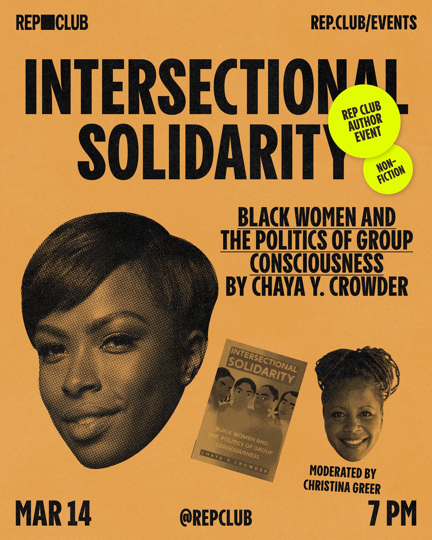 March 14th EVENT: Intersectional Solidarity // Chaya Y. Crowder & Christina Greer