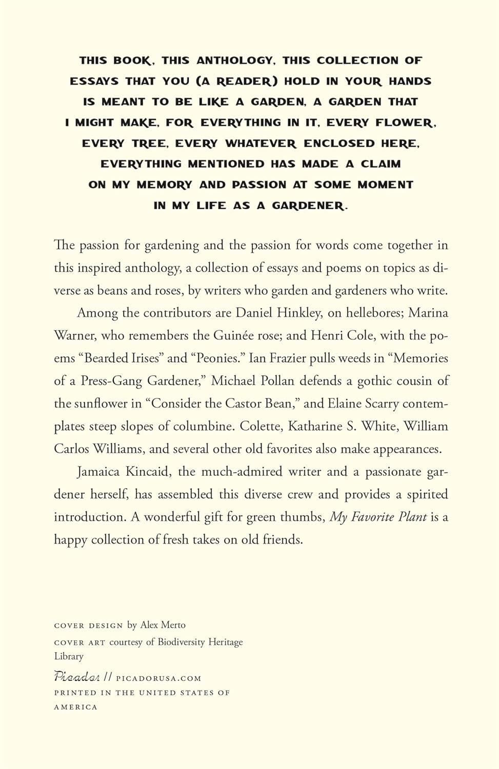 My Favorite Plant // Writers and Gardeners on the Plants They Love