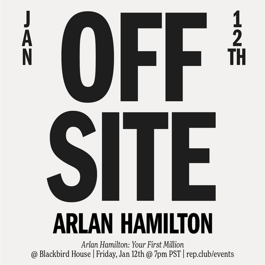 Jan 12th EVENT: Your First Million // Arlan Hamilton Fireside & Book Signing @ Blackbird House