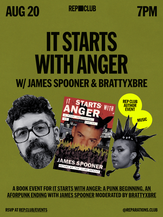 Aug 20th EVENT: It Starts With Anger w/ James Spooner & Brattyxbre