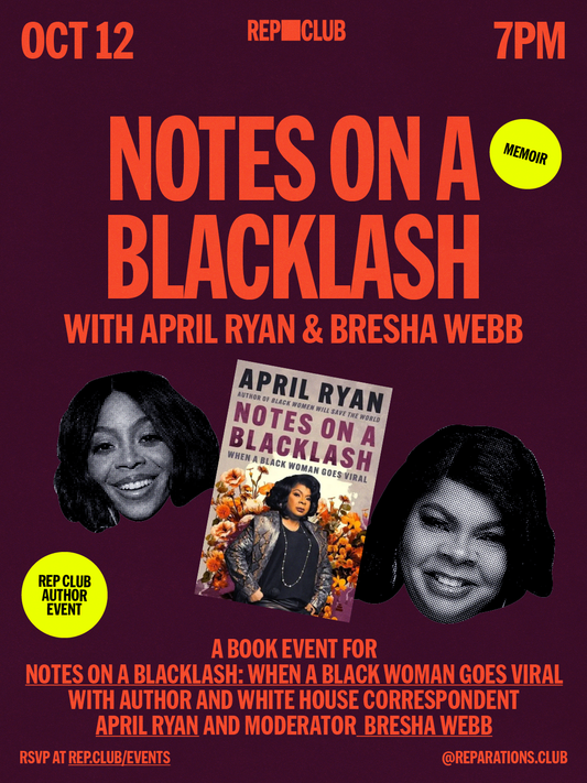 Oct 12th EVENT: Notes On A Blacklash w/ April Ryan