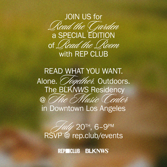 OFFSITE July 20th EVENT: Read the Garden