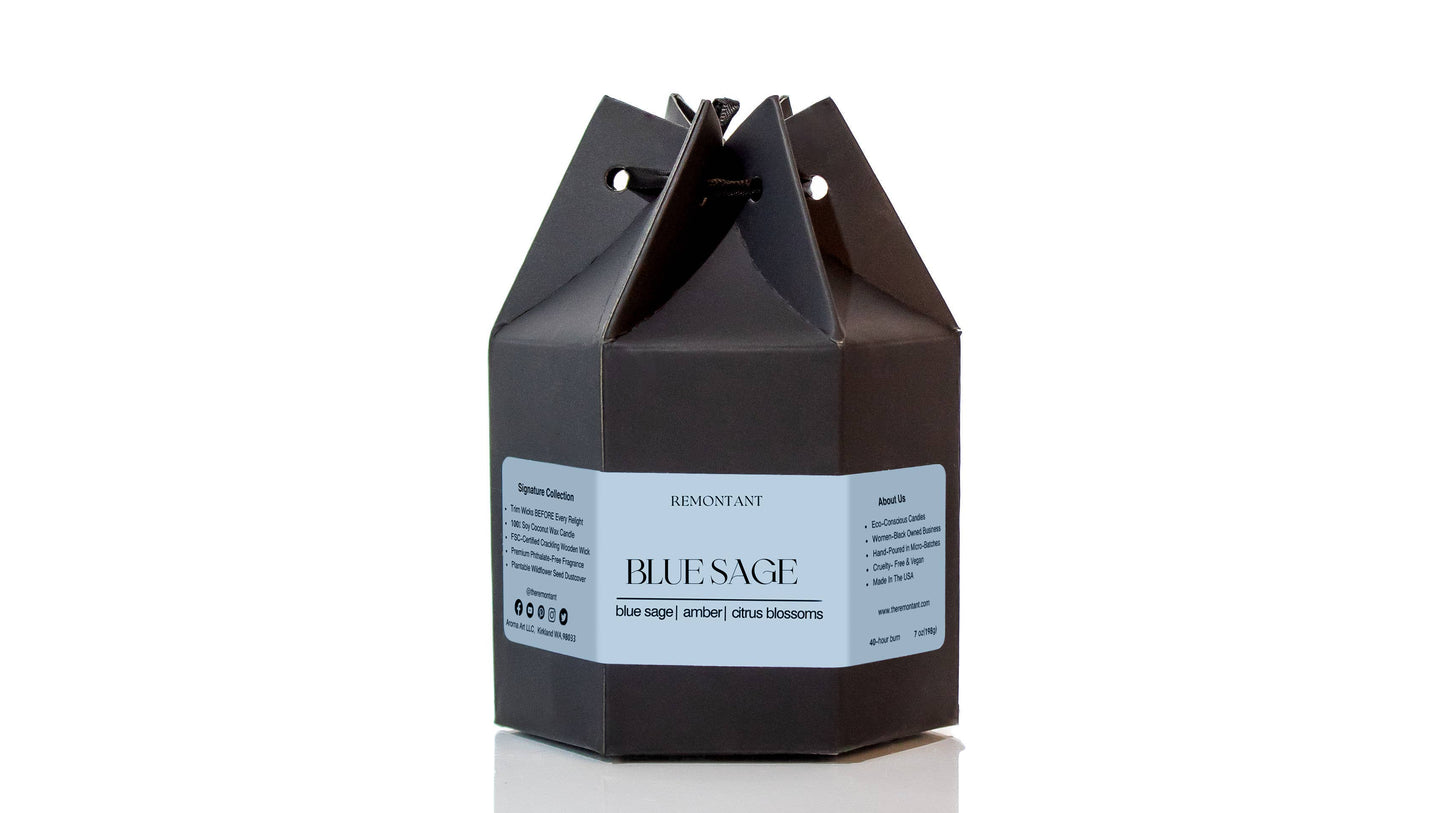 Blue Sage | Blue Sage ~ Amber ~ Citrus Blossoms | Crackling