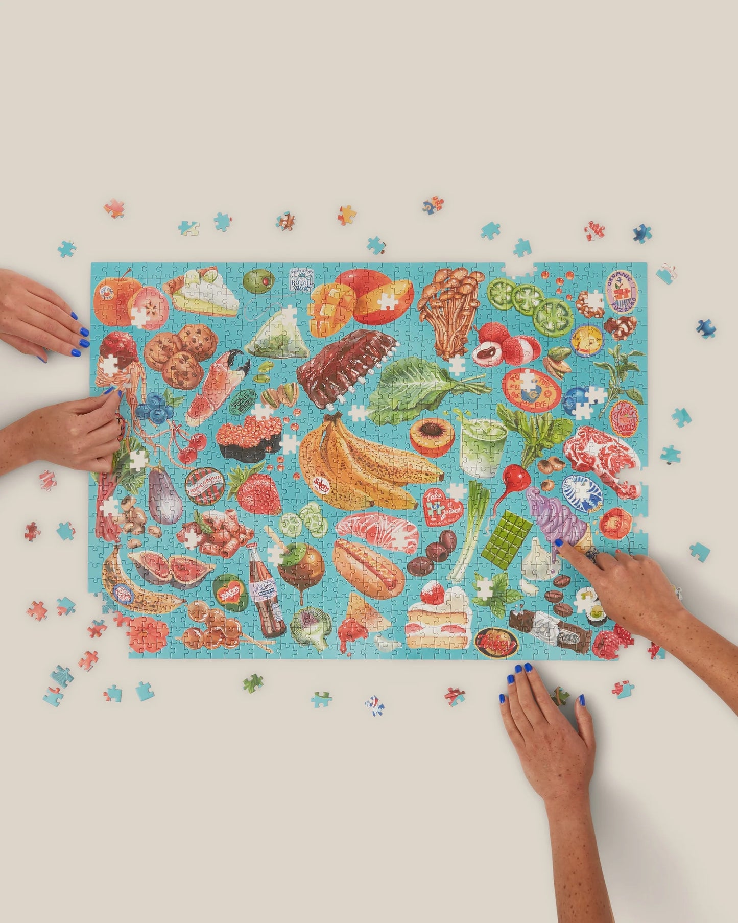Food Fight // 1000 Piece Puzzle
