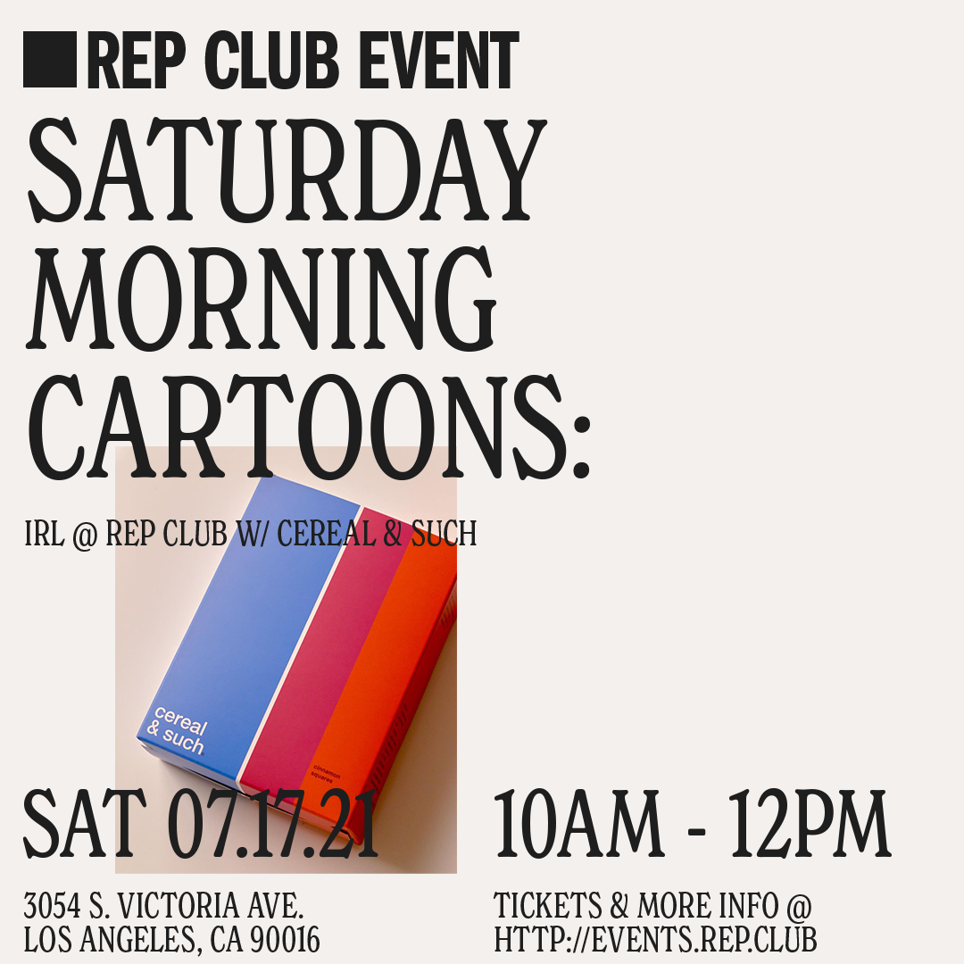 July 17 EVENT: Saturday Morning Cartoons // (IRL) 10am - 12pm